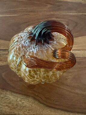 Handblown Amber Glass Pumpkin Décor - Pottery Barn